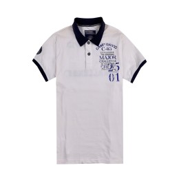 Customized royal blue collar men's polo shirt design printing embroidery badge logo challenge camp field polo shirt supplier P1505 Customized royal blue collar men's polo shirt design printing embroidery badge logo challenge camp field polo shirt supplier P1505